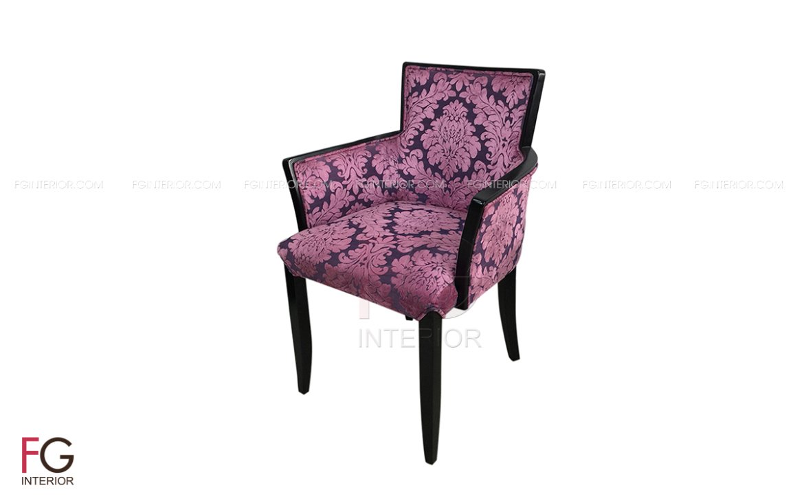 Ghế gỗ cafe có tay ROSE 1