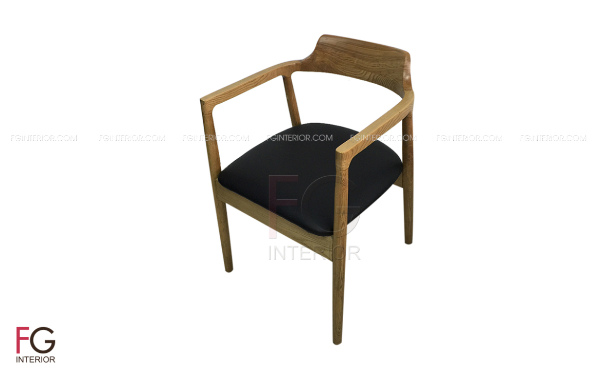 Ghế gỗ cafe có tay POKA