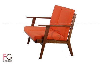 Sofa gỗ nệm cafe VIKEN