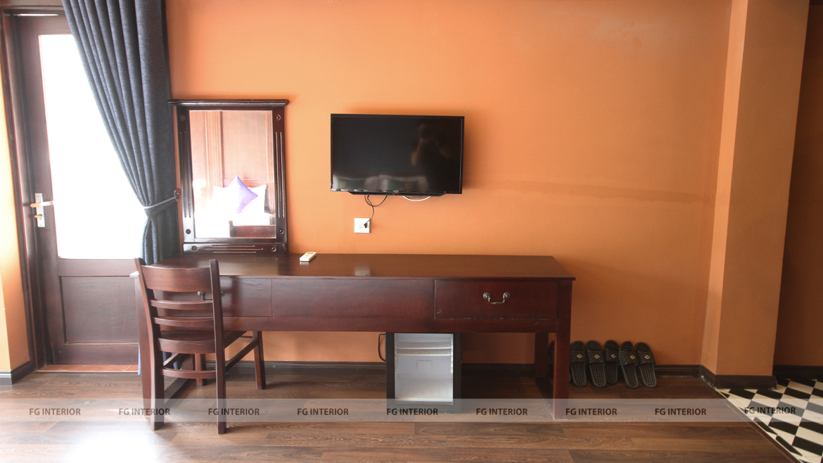 Thiết kế nội thất Pearl Hotel tân cổ điển kết hợp với phong cách phối màu color block 