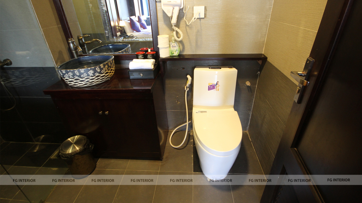 Thiết kế nội thất Pearl Hotel tân cổ điển kết hợp với phong cách phối màu color block 