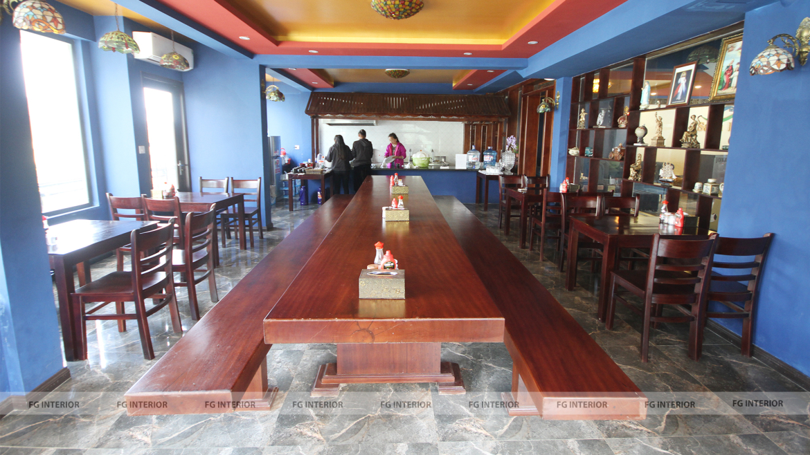 Thiết kế nội thất Pearl Hotel tân cổ điển kết hợp với phong cách phối màu color block 