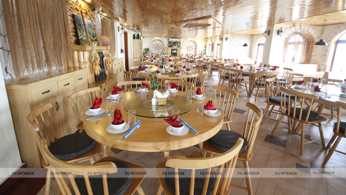 Không gian rộng rãi thoáng đãng tại nhà hàng Bốn mùa - khu nghỉ dưỡng cao nguyên Sapa