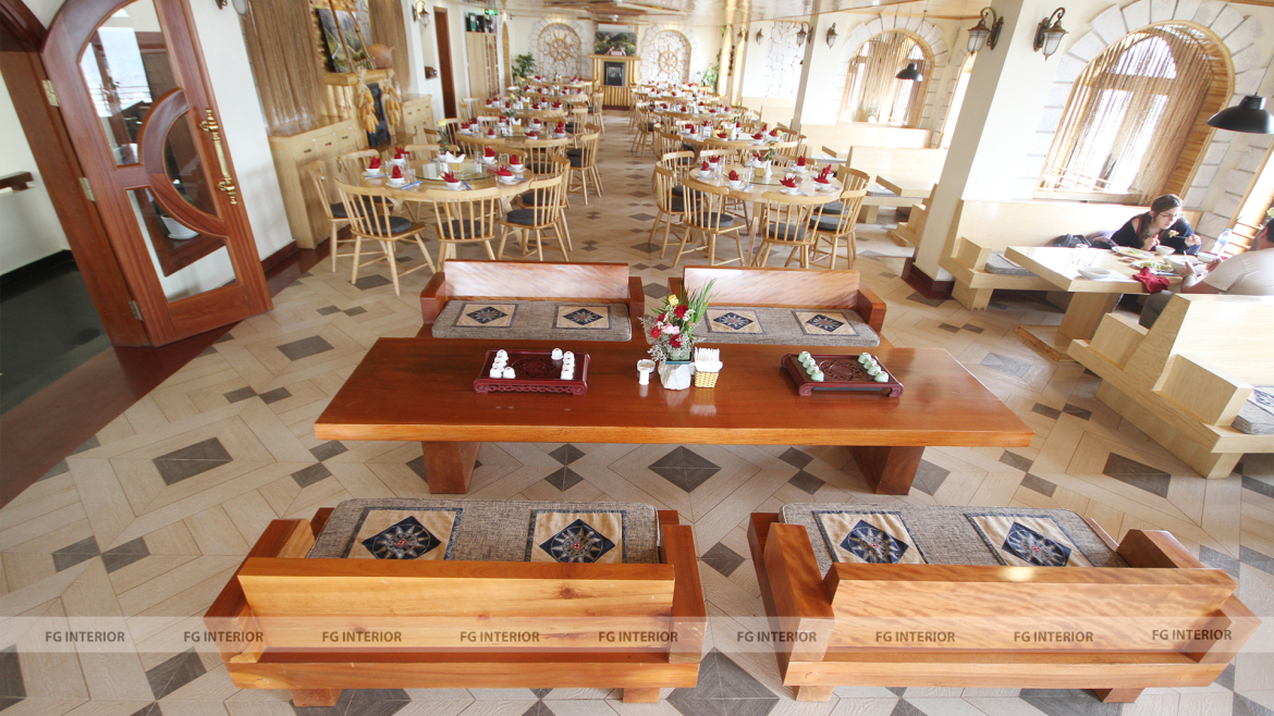 Không gian rộng rãi thoáng đãng tại nhà hàng Bốn mùa - khu nghỉ dưỡng cao nguyên Sapa