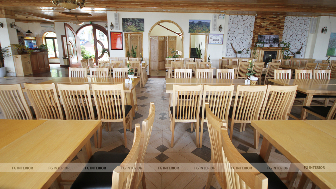 Không gian rộng rãi thoáng đãng tại nhà hàng Bốn mùa - khu nghỉ dưỡng cao nguyên Sapa