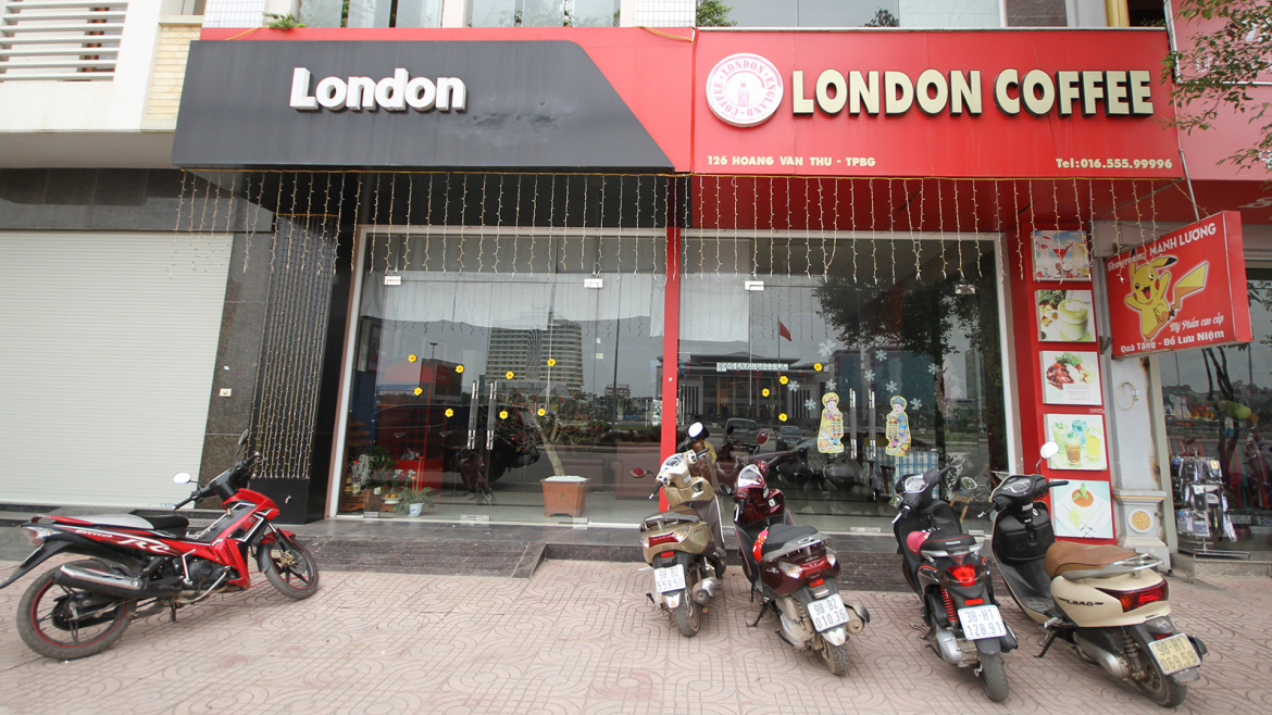 London thu nhỏ tại quán cafe London coffee Bắc Giang
