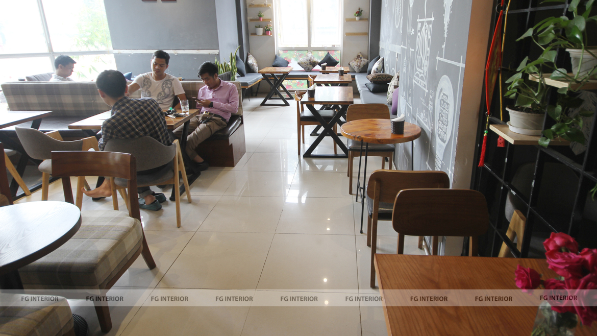 Ung dung nhâm nhi cafe và ngắm cảnh tại The Cafein - chung cư N04 Thành Thái