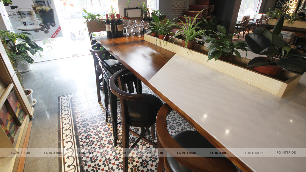 Phong cách thiết kế nội thất hiện đại Á Đông tại The cafein 17T11 Nguyễn Thị Định